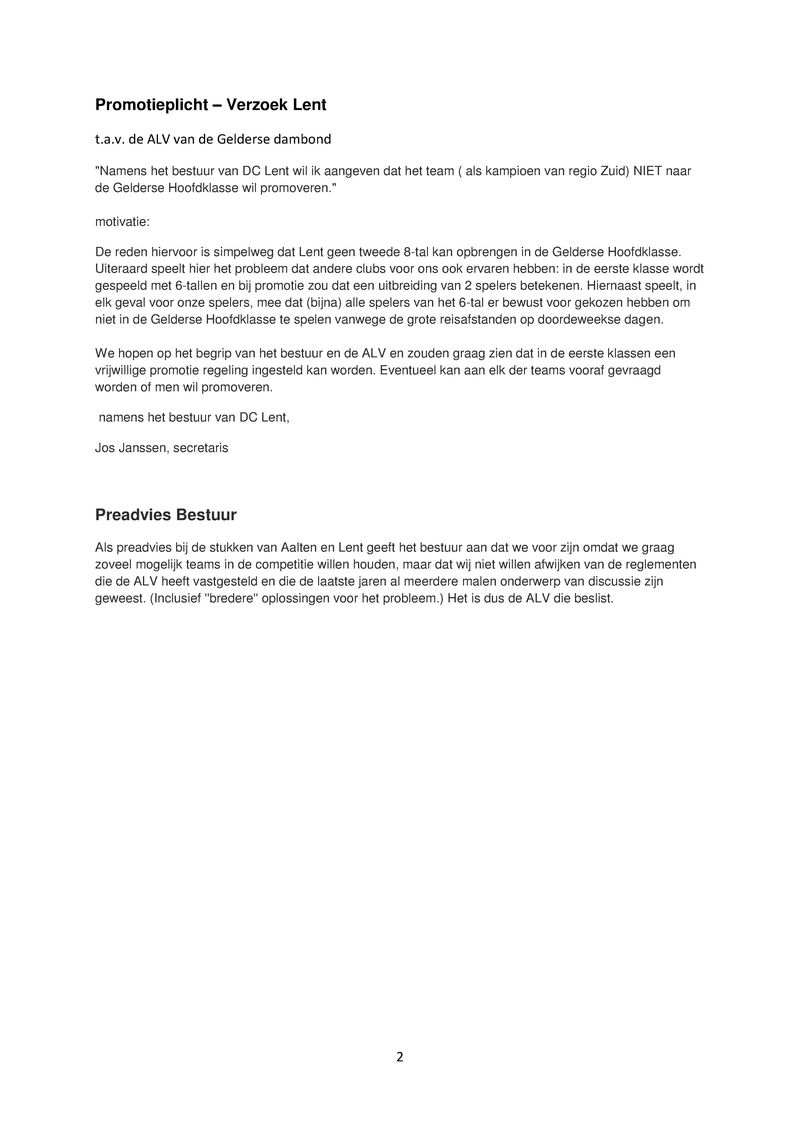 GDB Algemene Ledenvergadering 2016 - Bijlage 04 - Verzoek Lent en Aalten - Promotieplicht en preadvies bestuur.pdf (pagina 2)